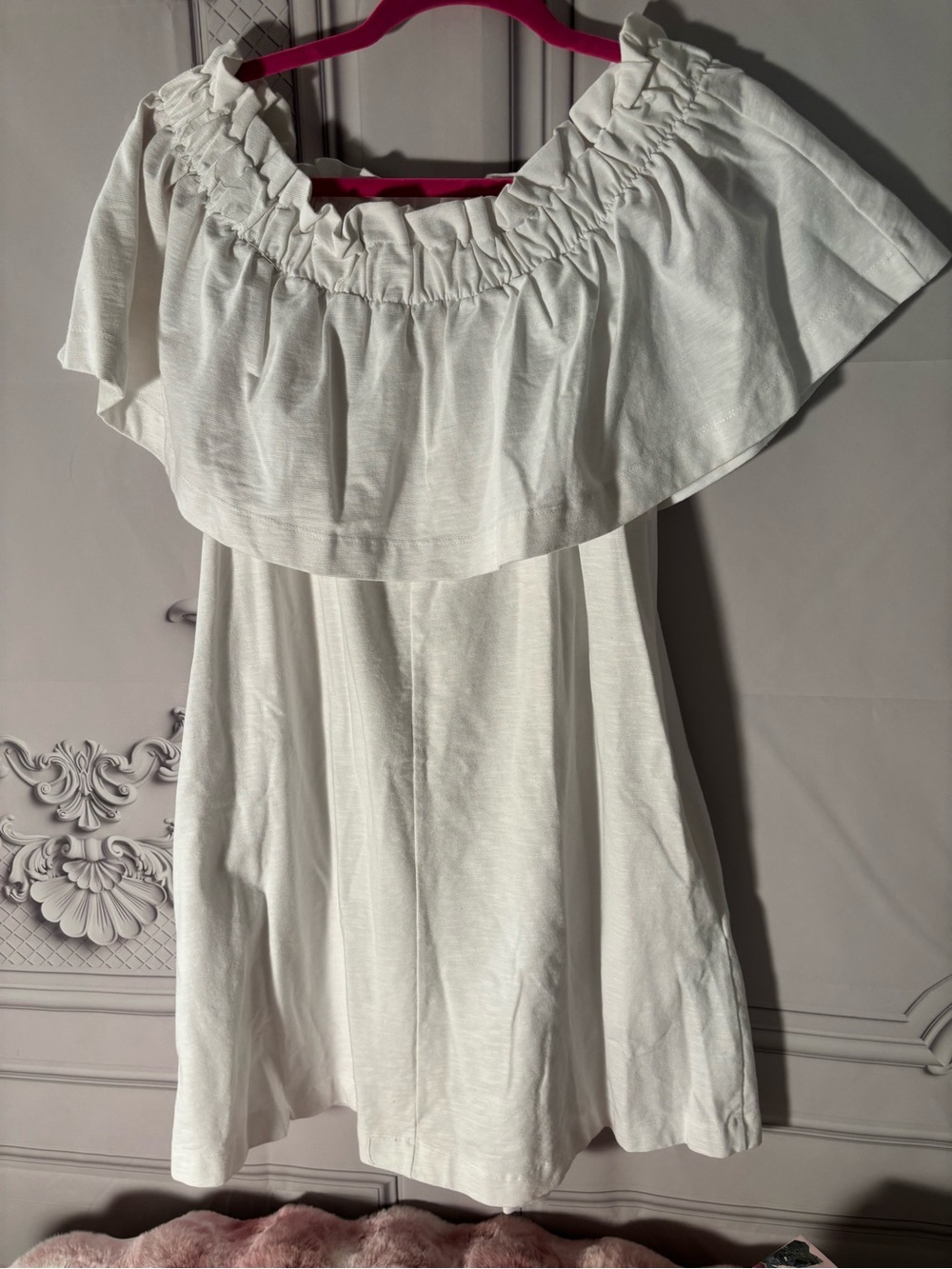 H&M White Off-Shoulder Ruffle Sundress Size Small - Picture 4 of 6